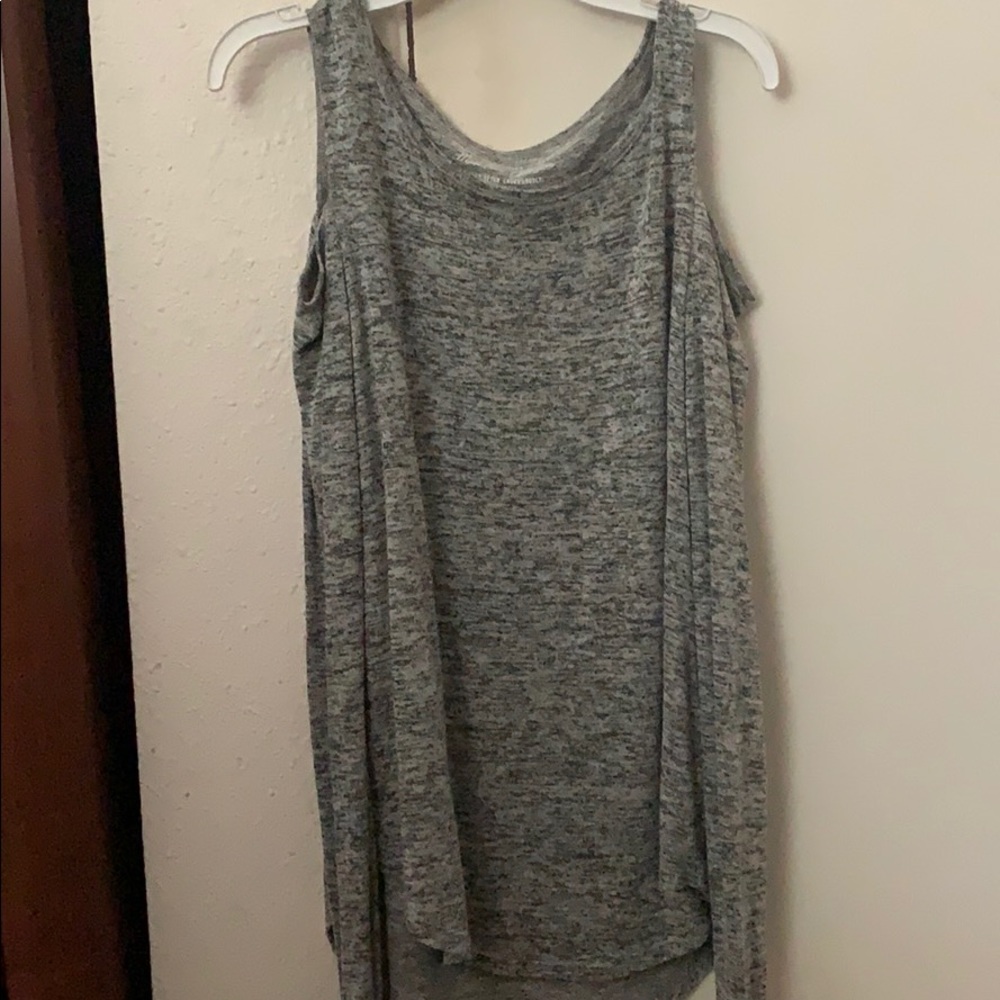 Hollister long grey shirt